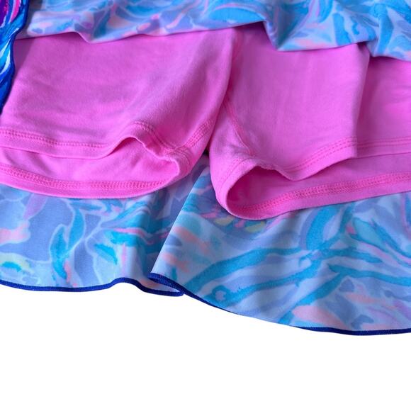 Lilly Pulitzer Luxletic Sierra Skort Skirt Women's Small True Blue Seas The Day - Picture 4 of 8